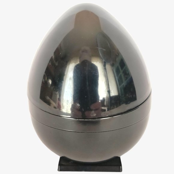 Vintage MCM 1960s Swan Lite BLACK by Hansen Egg - Picture 2 of 12